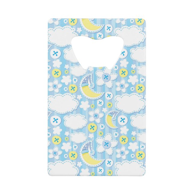 kid background credit card bottle opener (Front)