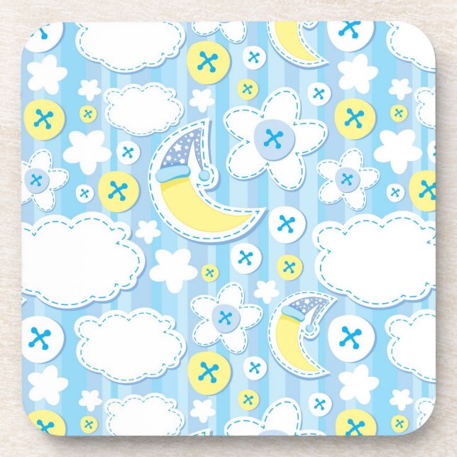 kid background drink coaster (Front)