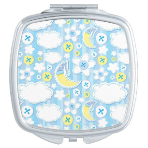 kid background makeup mirror