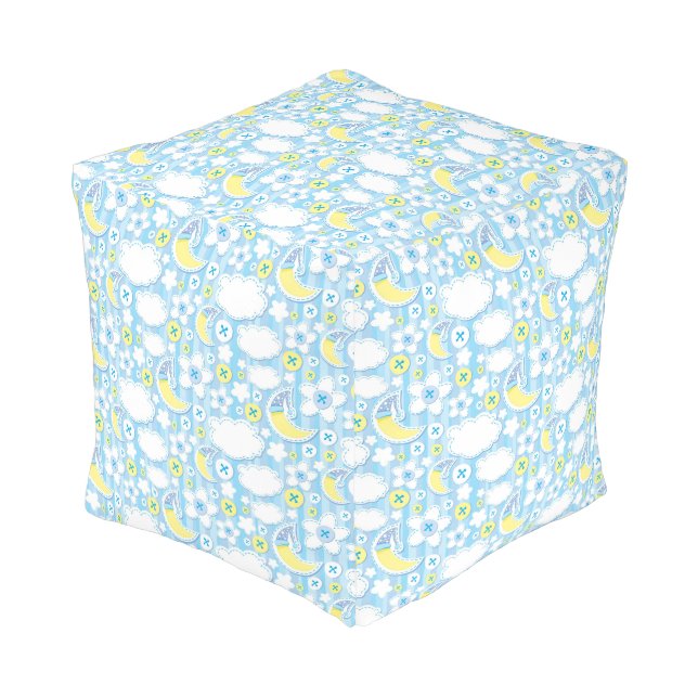 kid background pouf (Angled Front)
