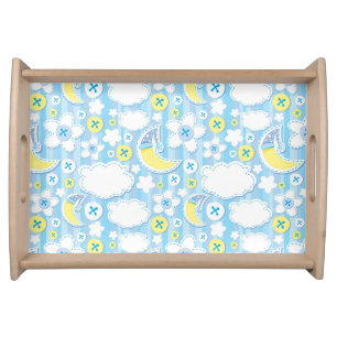 kid background serving tray