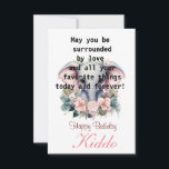 Kid Birthday Flat Card<br><div class="desc">This is for celebrate kid's birthday.</div>