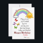 Kid Birthday Flat Card<br><div class="desc">This is for celebrate kid's birthday.</div>