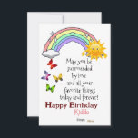 Kid Birthday Flat Card<br><div class="desc">This is for celebrate kid's birthday.</div>