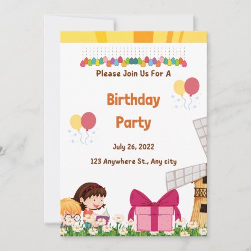 Kid Birthday Invitation