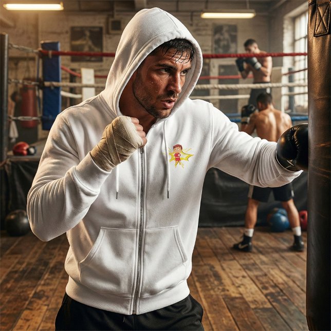 Kid Boxer in Red Gloves and Shorts Hoodie (Creator Uploaded)