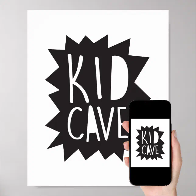 Kid Cave Poster Print | Zazzle