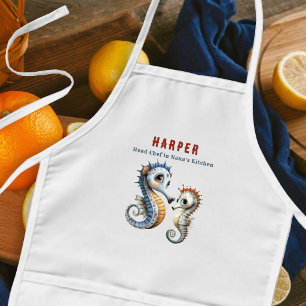 Kid Chef Seahorses Ocean Kitchen Kids' Apron