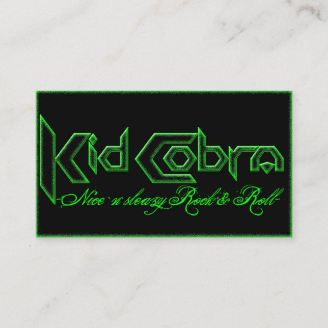 Kid Cobra Business Card (Front)