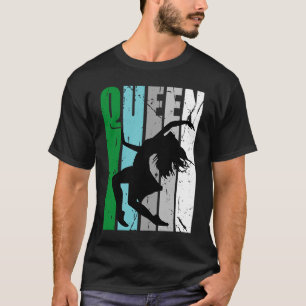 Kid Dance Queen Birthday Color Princess Distressed T-Shirt