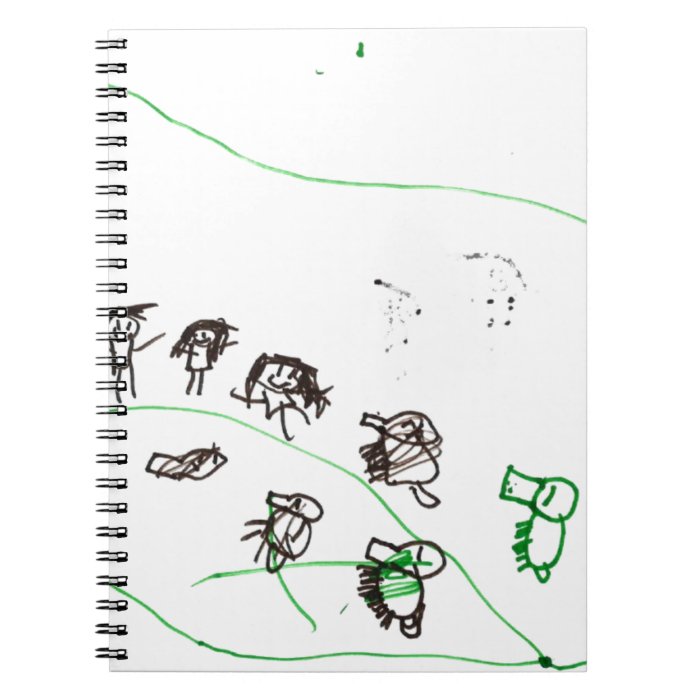 kid drawing 2 spiral notebook