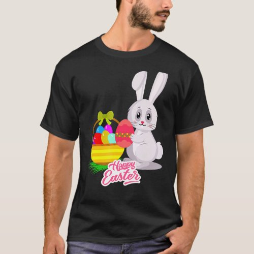 Kid Easter Youth Easter Bunny Happy Easter Day Kid T_Shirt