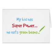 Kid eats green beans (Front Horizontal)