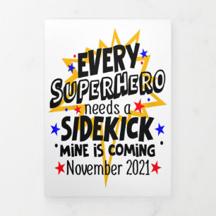 Kid Every Superhero Needs A Sidekick November GIft Tri-Fold Announcement
