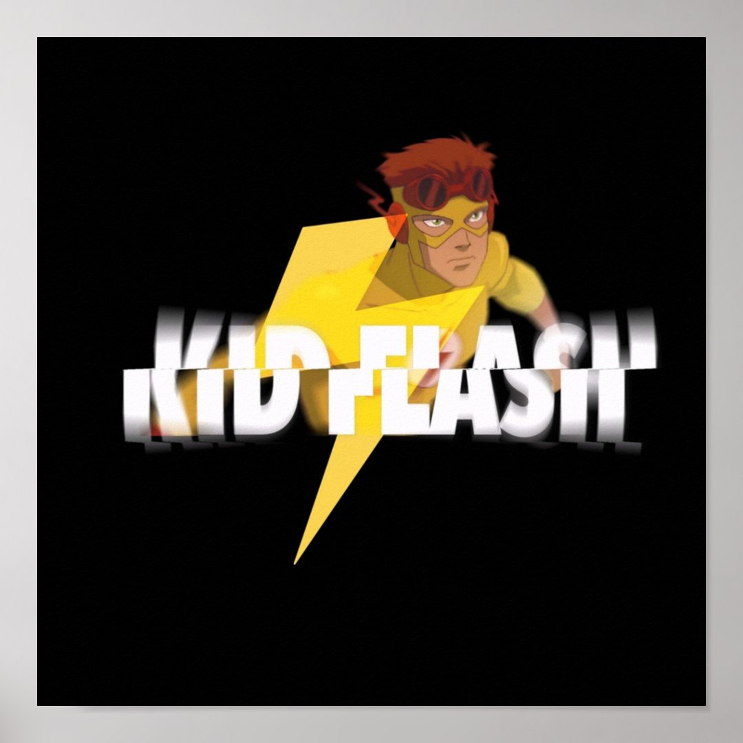 KID FLASH LIGHTNING II POSTER Zazzle