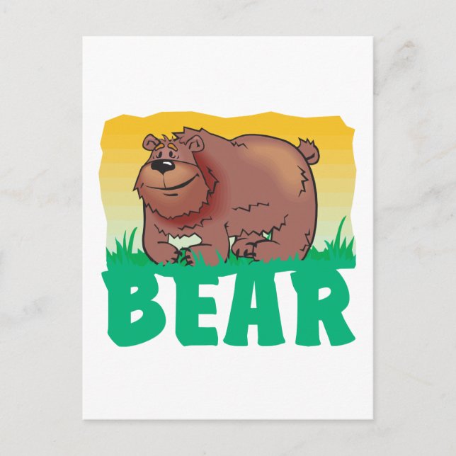 Kid Friendly Bear Postcard (Front)