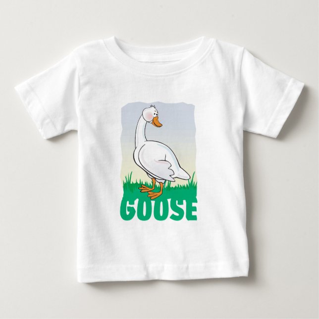 Kid Friendly Goose Baby T-Shirt (Front)
