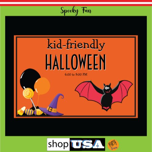 Kid_Friendly Halloween Candy Party Bargain Value Tapestry