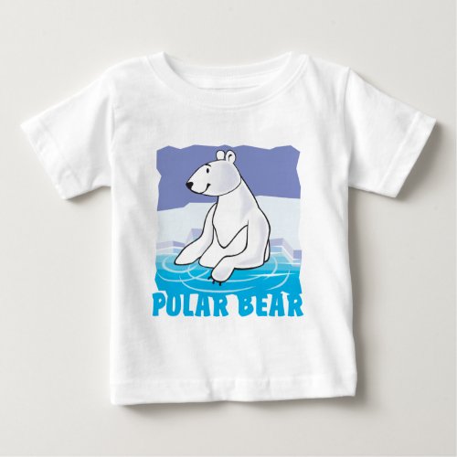 Kid Friendly Polar Bear Baby T_Shirt