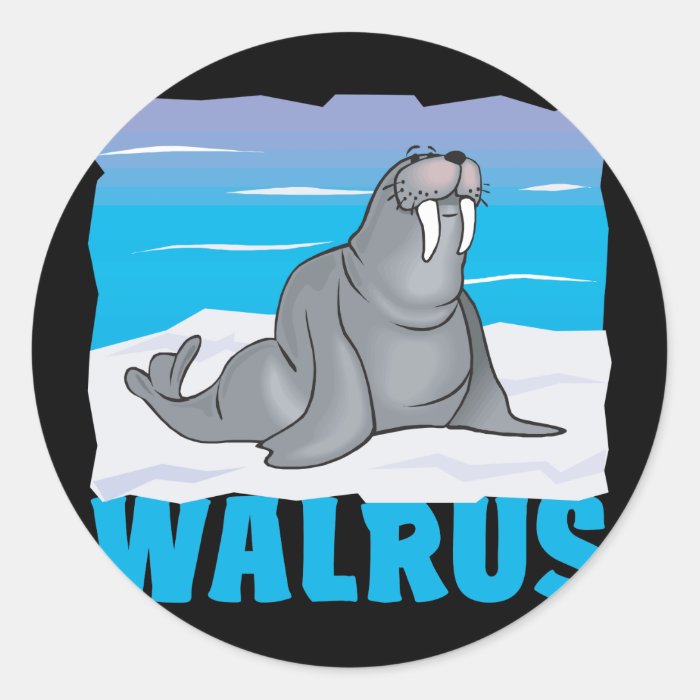 Kid Friendly Walrus Sticker