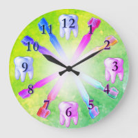 Kid Fun Colorful Toothbrush Clock