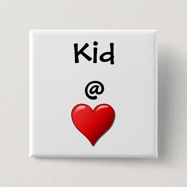 Kid @ Heart Pinback Button (Front)