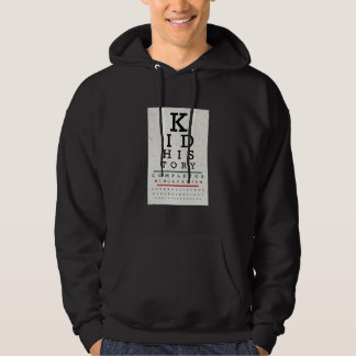 “Kid History” Eye Chart Hoodie