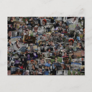 “Kid History” Quote Collage Postcard