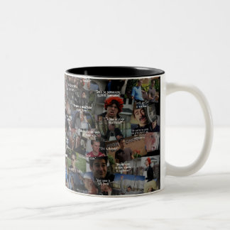 “Kid History” Quote Collage Two-Tone Coffee Mug