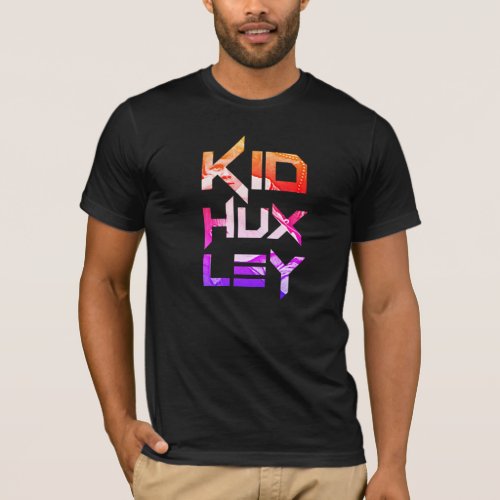 Kid Huxley _ Young Aldous Huxley large logo T_Shirt