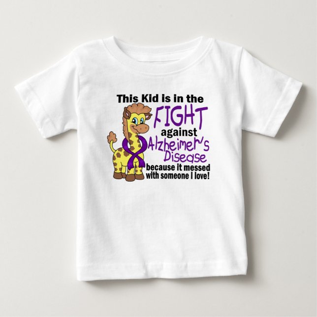 Kid In The Fight Against Alzheimer's Disease Baby T-Shirt (Front)