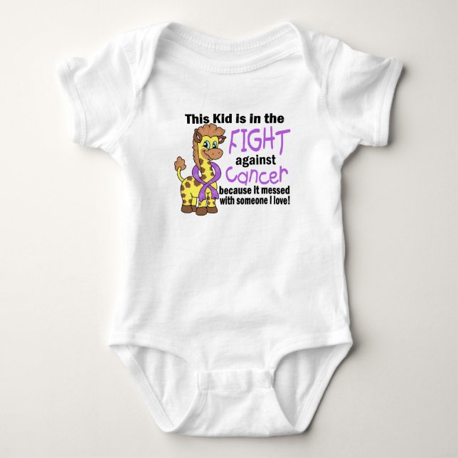 Kid In The Fight Against Cancer Baby Bodysuit (Front)