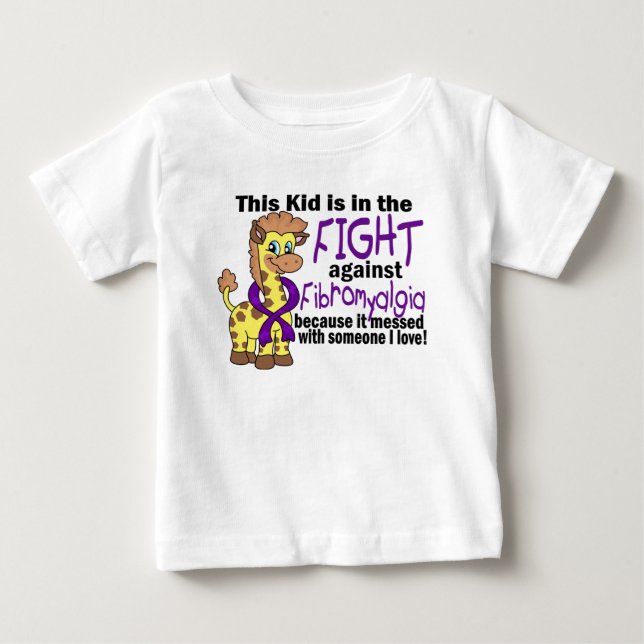 Kid In The Fight Against Fibromyalgia Baby T-Shirt (Front)