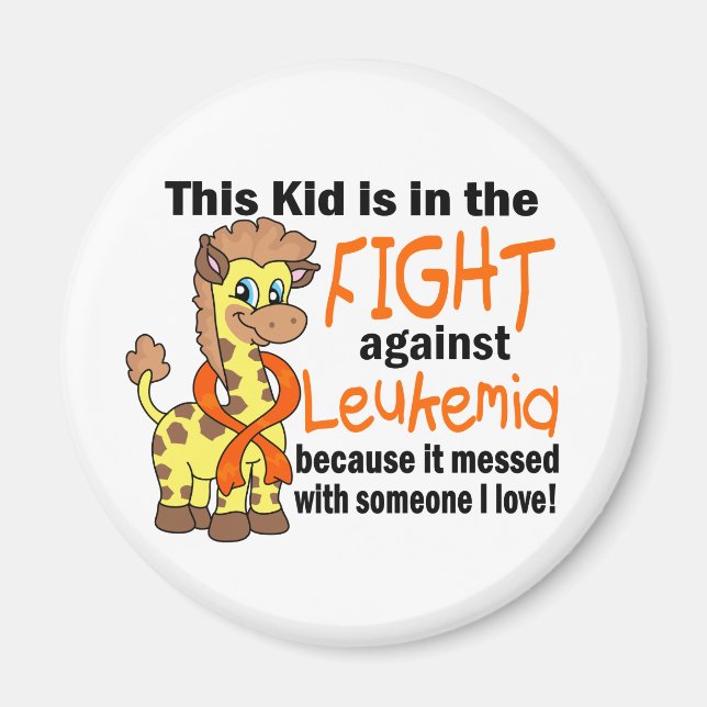 Kid In The Fight Against Leukemia Magnet (Front)