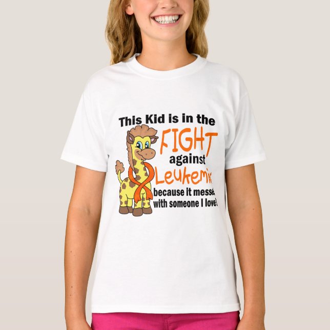 Kid In The Fight Against Leukemia T-Shirt (Front)