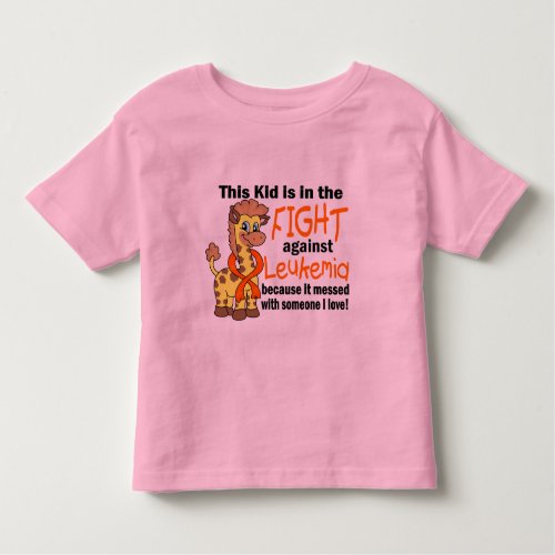 Kid In The Fight Against Leukemia Toddler T_shirt