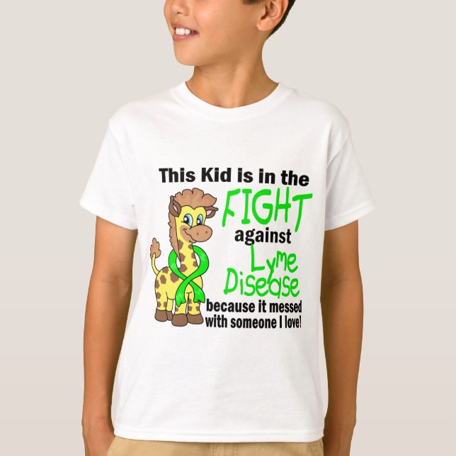 Kid In The Fight Against Lyme Disease T-Shirt (Front)