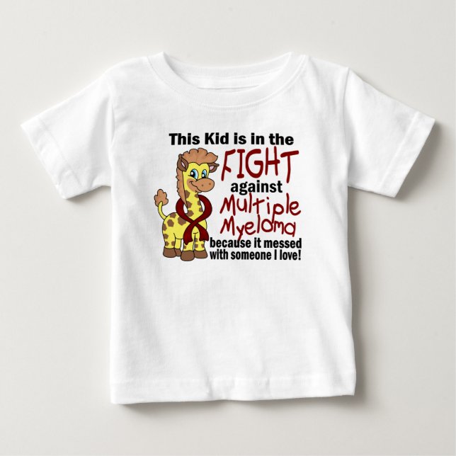 Kid In The Fight Against Multiple Myeloma Baby T-Shirt (Front)