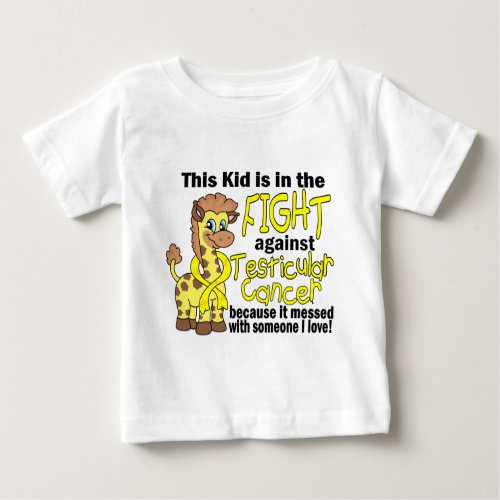 Kid In The Fight Against Testicular Cancer Baby T_Shirt