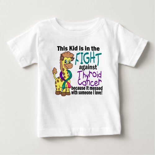 Kid In The Fight Against Thyroid Cancer Baby T_Shirt