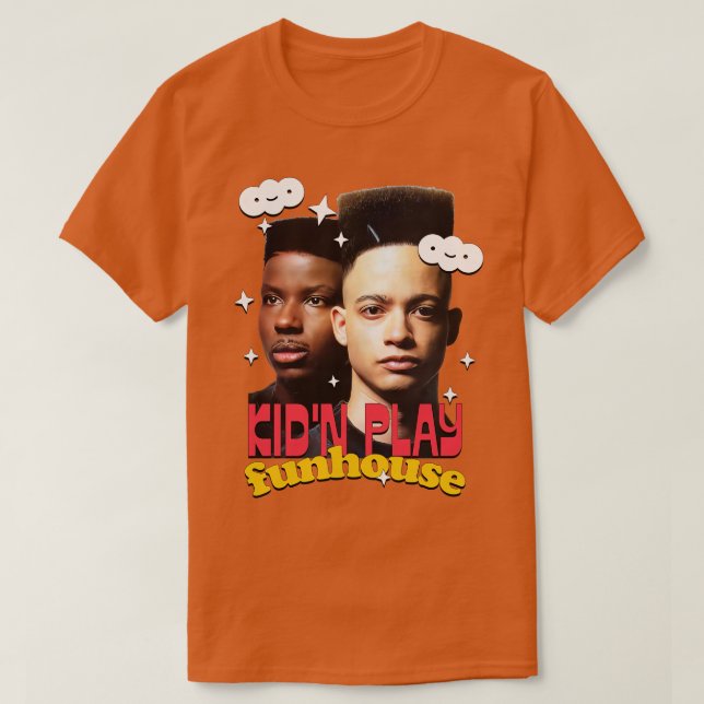 Kid n Play 90s Retro Aesthetic T-Shirt (Design Front)