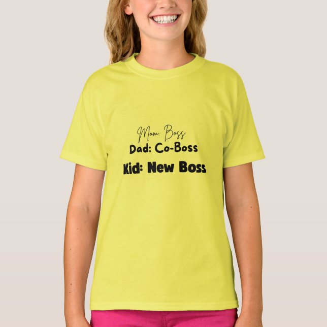 Kid: New Boss T-Shirt (Front)