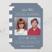 Kid Photos Old School Classic Styled | Dusty Save The Date (Front/Back)