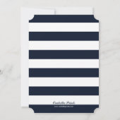 Kid Photos Old School Classic Styled | Navy Save The Date (Back)