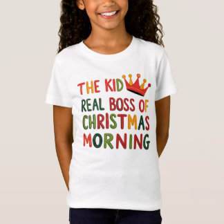 Kid Real Boss Christmas Morning T-Shirt