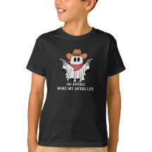 Kid’s Halloween T-Shirt – Gunslinger Cowboy Ghost