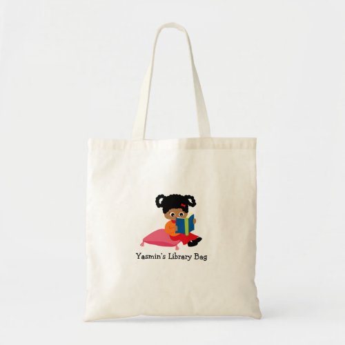 Kids Name Library Book Bag African American Girl
