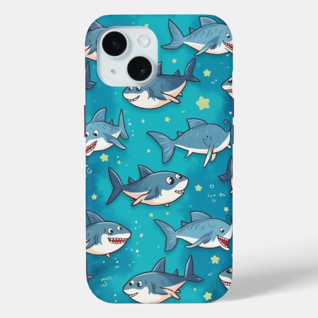 kid shark phone case (Back)