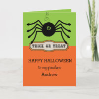 Kid Spider Happy Halloween Grandson