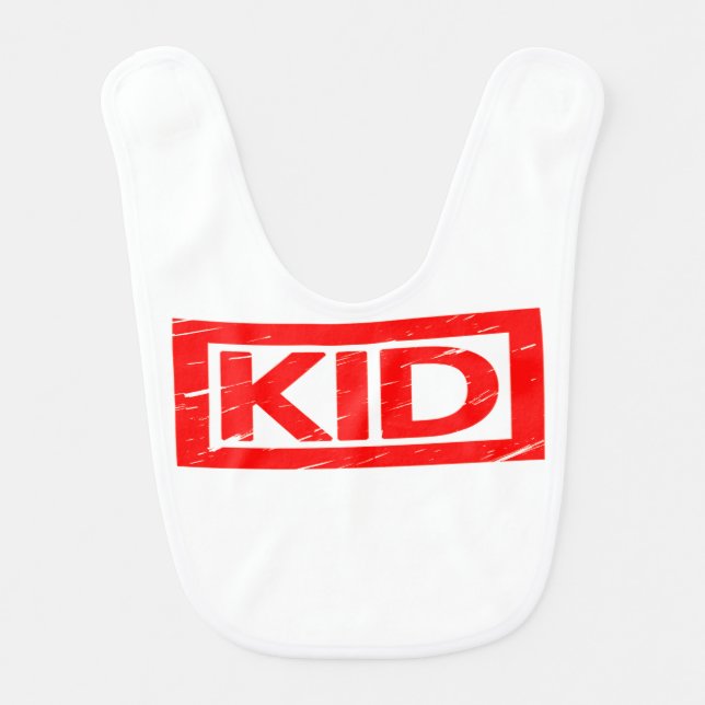 Kid Stamp Baby Bib (Front)